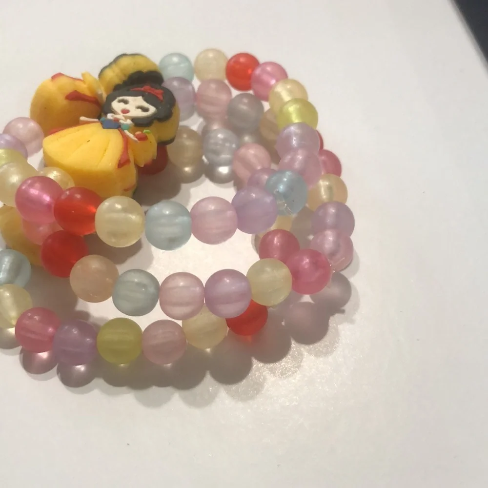 Snow White Glass Beaded Bracelets